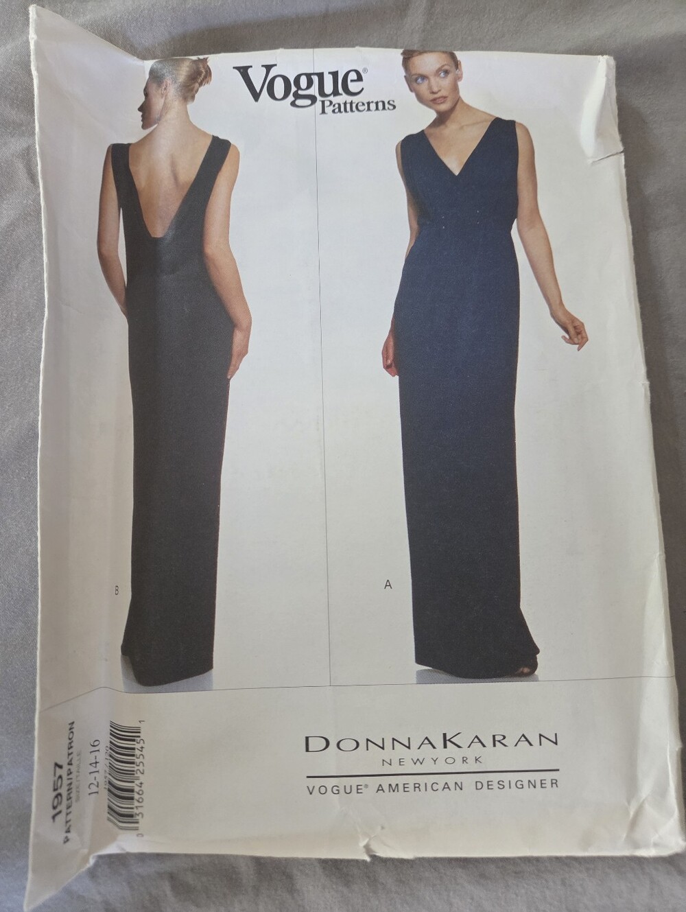 Vogue Patterns 1957 Donna Karan Dress Sewing Pattern Size 12-14-16